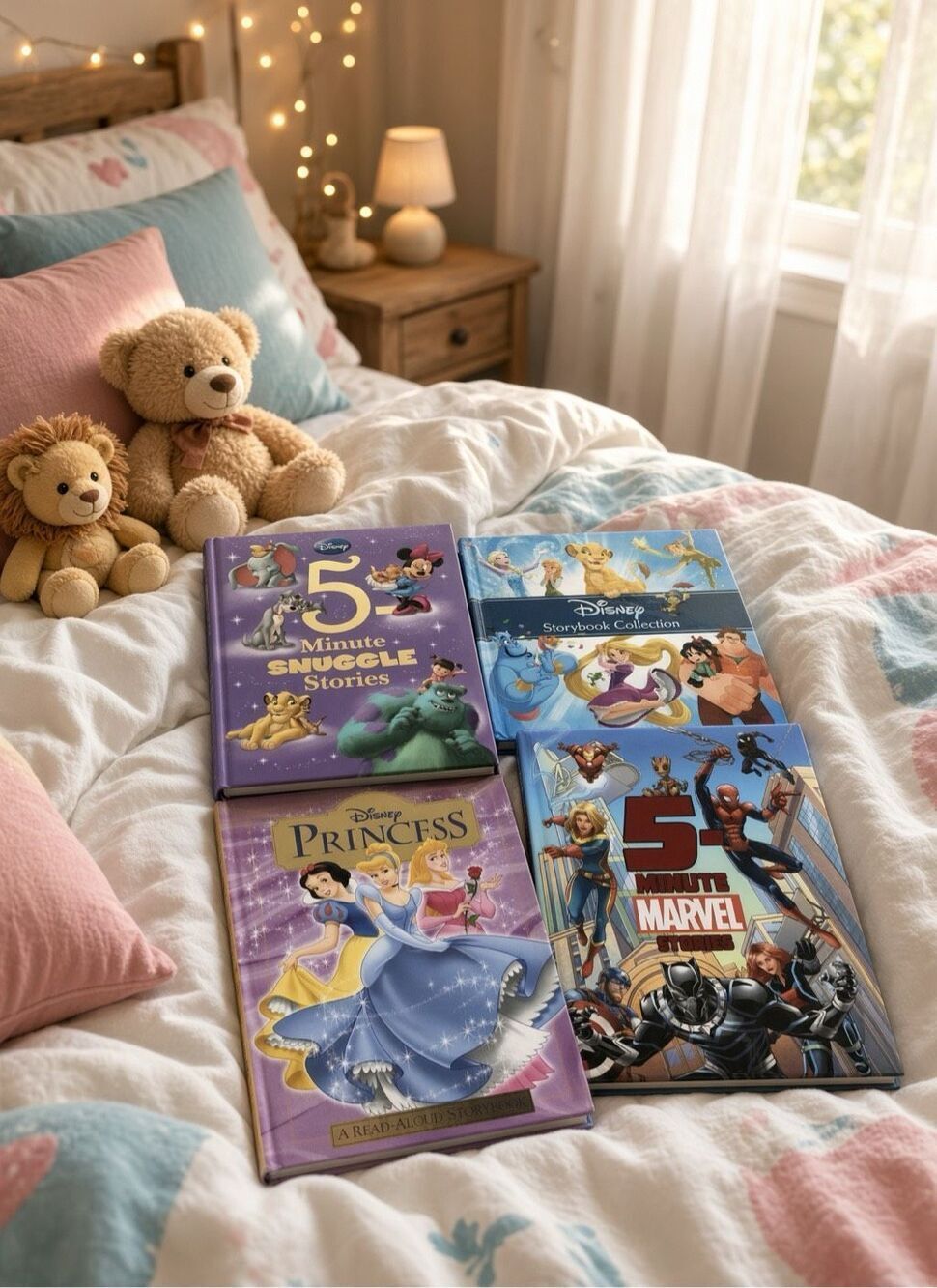Disney 5 Minute Snuggle Stories, Story Book collection, Disney Princess & Marvel